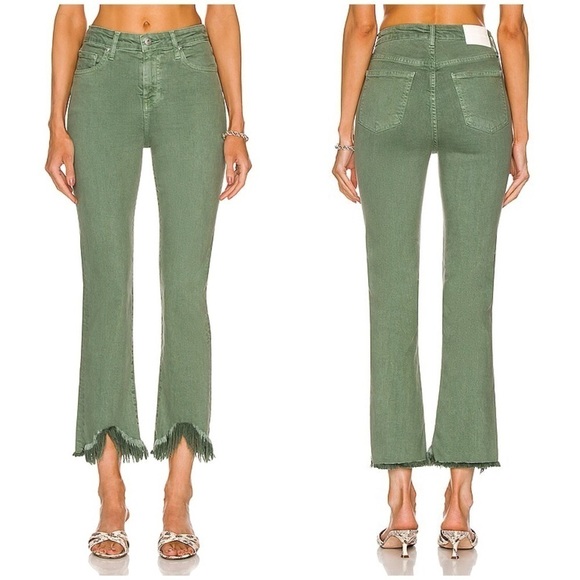 Jonathan Simkhai Denim - JONATHAN SIMKHAI River High Rise Straight Jeans In Jade